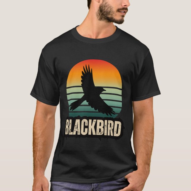 Blackbird Retro T - Shirt (Vorderseite)