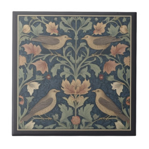 Blackbird William Morris-Stil Fliese