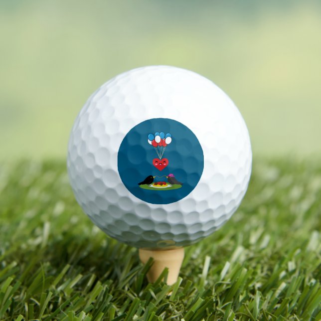 Blackbird's Spaghetti Meatballs Valentine's Date Golfball (Insitu T-Shirt)