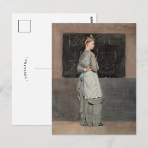 Blackboard   Winslow Homer Postkarte