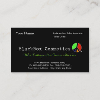 Blackbox-Kosmetik, unabhängige Verkäufe Associ… Visitenkarte