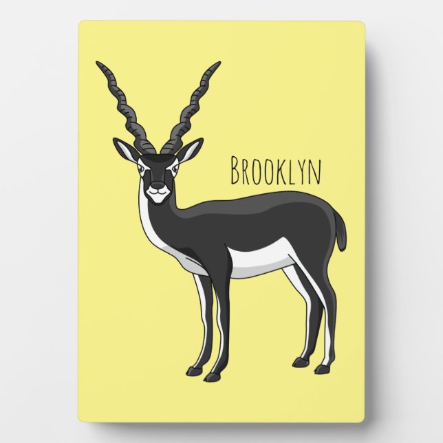 Blackbuck-Antelope-Abbildung Fotoplatte (Vorderseite)