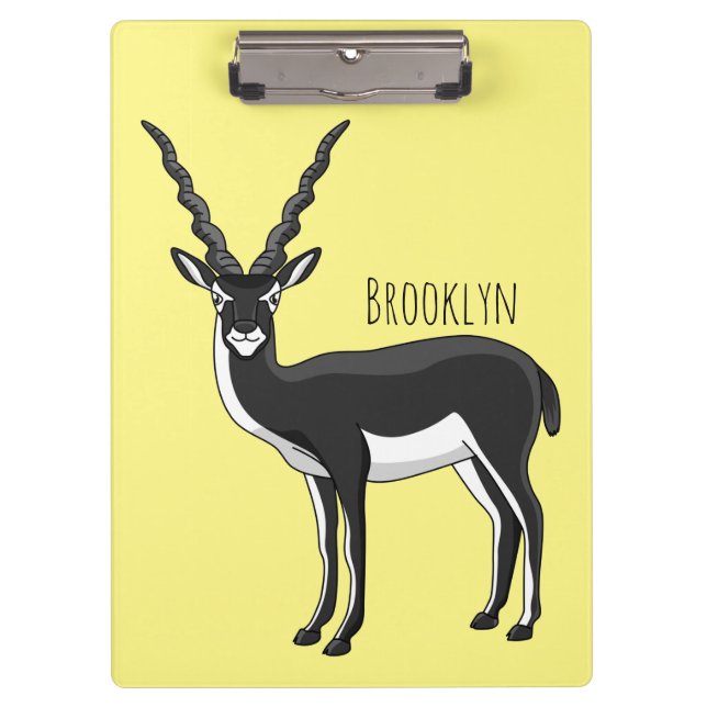 Blackbuck-Antelope-Abbildung Klemmbrett (Vorderseite)