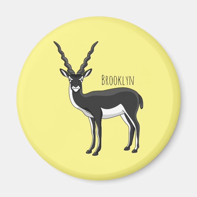 Blackbuck-Antelope-Abbildung Magnet (Vorne)