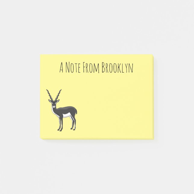 Blackbuck-Antelope-Abbildung Post-it Klebezettel (Vorderseite)