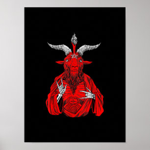 Blackcraft Antichrist Ziege Satan Baphomet Poster