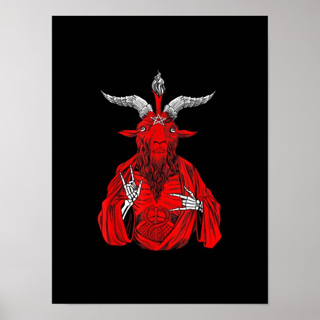 Blackcraft Antichrist Ziege Satan Baphomet Poster (Vorne)