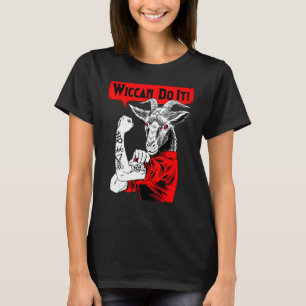 Blackcraft Baphomet Wiccan Do it Satanic Feminist T-Shirt