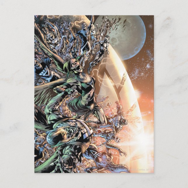 Blackest Night Group und Mond Postkarte (Vorderseite)