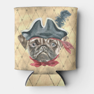 Blackface the Mops Pirate Can Cooler Dosenkühler