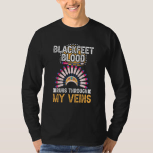 Blackfeet Blood Native Amerikanische Ureinwohner S T-Shirt