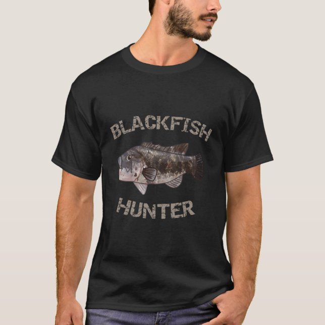 Blackfish Hunter Blackfish Tautog T-Shirt (Vorderseite)