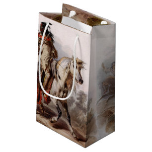 Blackfoot Inder auf dem arabischen Pferd, das Kleine Geschenktüte