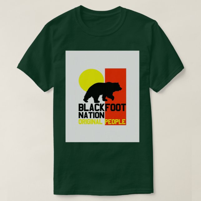 BLACKFOOT NATION ORIGINAL PEOPLE 2 Graphic T-Shirt (Design vorne)