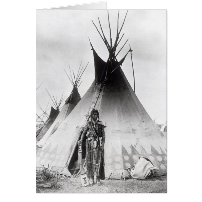 Blackfoot tapferes, nahe Calgary, Alberta, 1889 (Vorne)