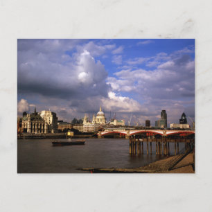 Blackfriars Bridge und St. Paul's Cathedral Postkarte