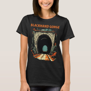 Blackhand Gorge Tunnel Dunkles Türkis Reise T-Shirt