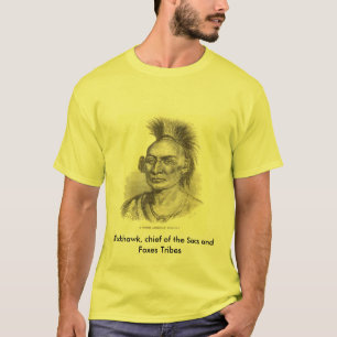 Blackhawk, Leiter des Beutels und der Fox-Stämme T-Shirt