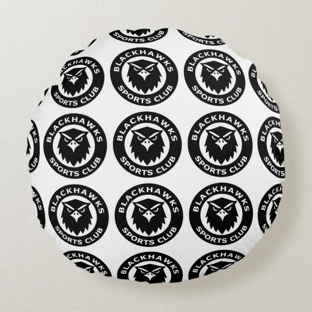 Blackhawks Pillow Rundes Kissen (Vorderseite)