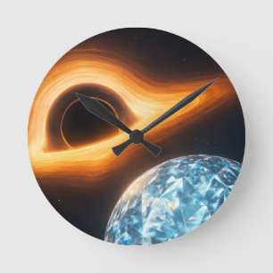 Blackhole-Uhr Runde Wanduhr