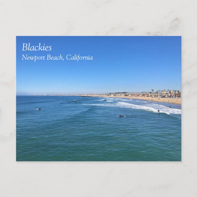 Blackies, Newport Beach, Kalifornien Postkarte (Vorderseite)