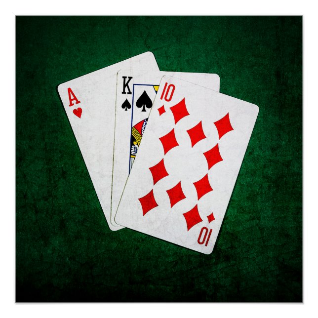 Blackjack 21 Punkt - As, King, zehn Poster (Vorderseite)