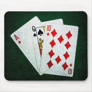 Blackjack 21 Punkt - As, Queen, Zehn Mousepad