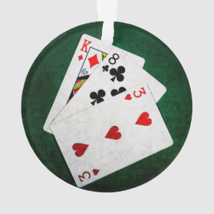 Blackjack 21 Punkt - König, Acht, Drei Ornament