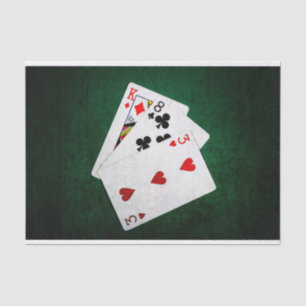 Blackjack 21 Punkt - König, Acht, Drei Seidenpapier