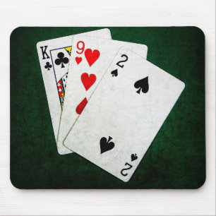 Blackjack 21 Punkt - König, neun, zwei Mousepad