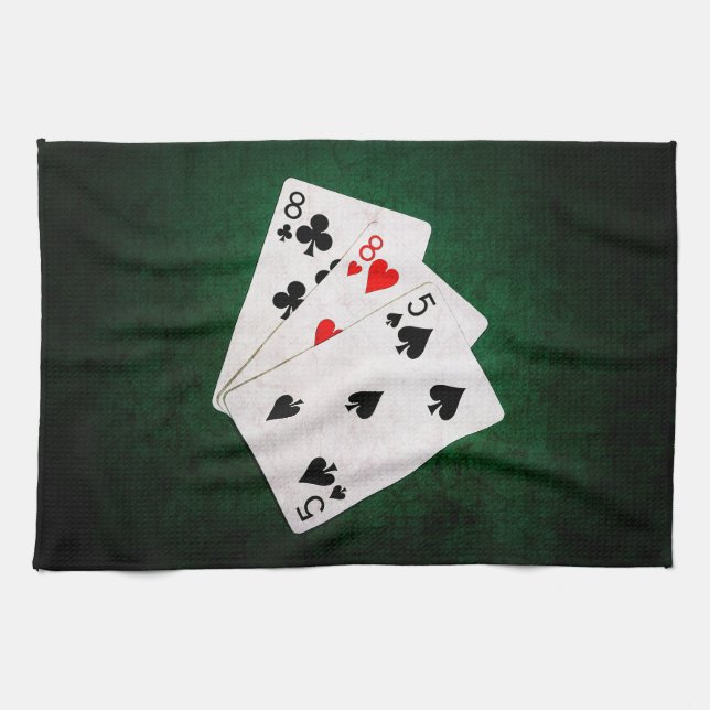 Blackjack 21 Punkte - 8, 8, 5 Punkte Geschirrtuch (Horizontal)