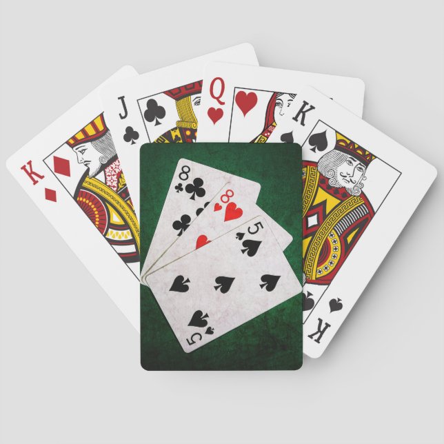 Blackjack 21 Punkte - 8, 8, 5 Punkte Spielkarten (Rückseite)
