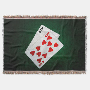 Blackjack 21 Punkte - As, 10 Decke