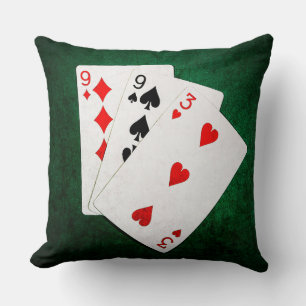 Blackjack 21 Punkte - neun, neun, drei Kissen