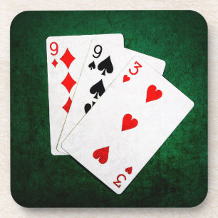 Blackjack 21 Punkte - neun, neun, drei Untersetzer