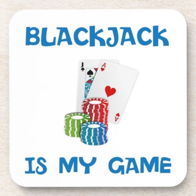 BLACKJACK IST MEIN SPIEL UNTERSETZER (Vorderseite)