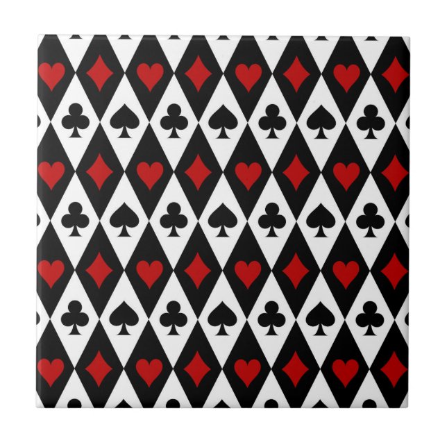 Blackjack-Kartenspiel Casino Las Vegas Fliese (Vorderseite)