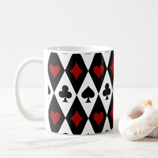 Blackjack-Kartenspiel Casino Las Vegas Kaffeetasse (Mit Donut)