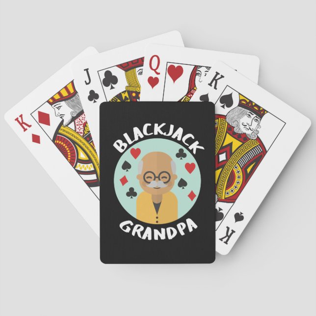 Blackjack Opa | Funny Blackjack Spielkarten (Rückseite)