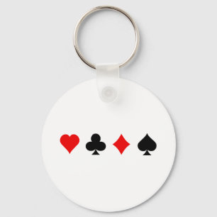 Blackjack-/Poker-Card-Anzug: Bereich Art: Schlüsselanhänger