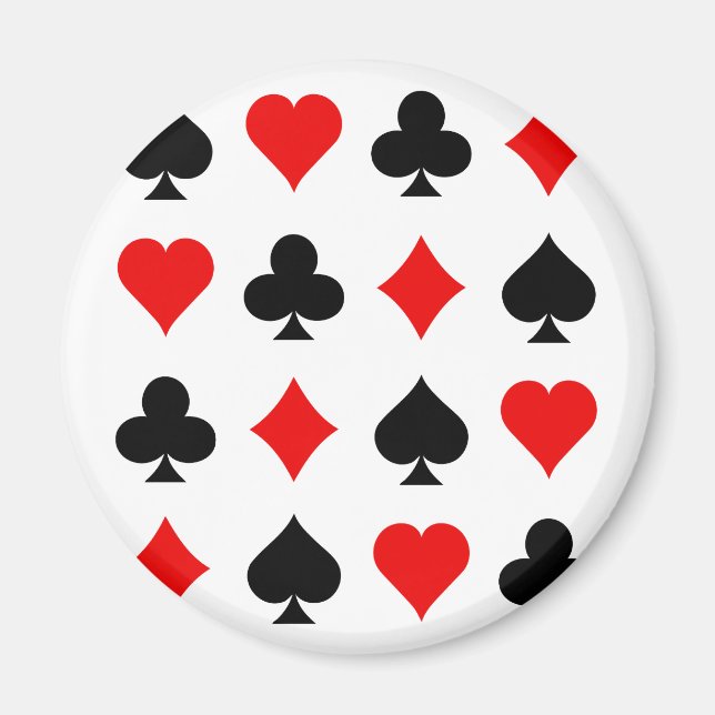Blackjack/Poker Card Anzug: Vector Art: Magnet (Vorne)