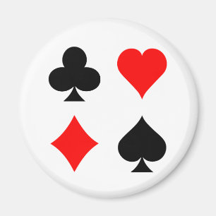 Blackjack/Poker Card Anzug: Vector Art: Magnet