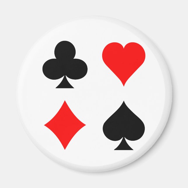 Blackjack/Poker Card Anzug: Vector Art: Magnet (Vorne)