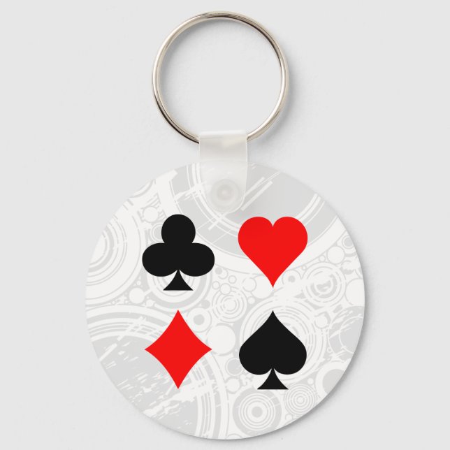 Blackjack / Poker Card Anzug: Vector Art: Schlüsse Schlüsselanhänger (Vorderseite)