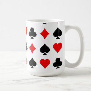 Blackjack-/Poker-Karten-Anzüge: Vektorkunst: Kaffeetasse