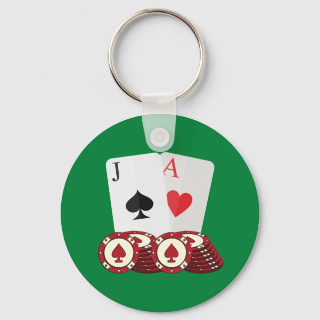 Blackjack-Schlüsselanhänger Schlüsselanhänger (Vorderseite)