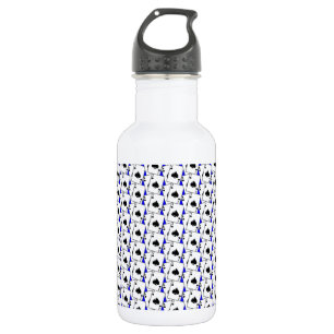 Blackjack Spades Blue Edelstahlflasche