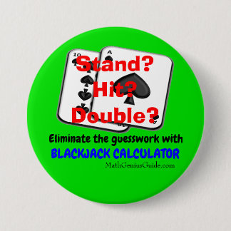 Blackjack-Taschenrechnerknopf Button