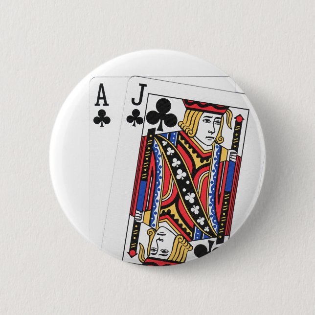 Blackjack-Taste Button (Vorderseite)