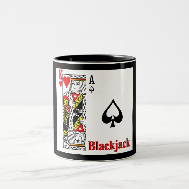 Blackjack Zweifarbige Tasse (Mittel)